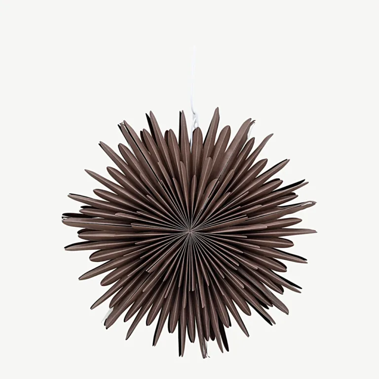 Säleni hallikasbeež paberist tähekujuline rippvalgusti, 60 cm - 20032-125