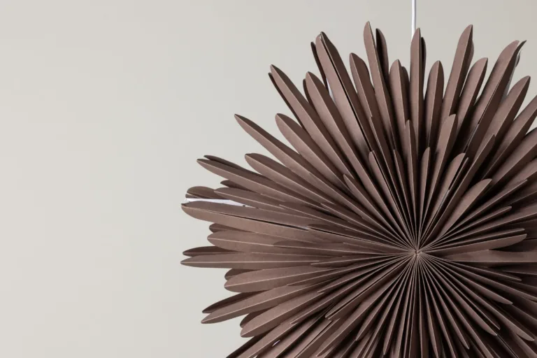 Säleni hallikasbeež paberist tähekujuline rippvalgusti, 60 cm - 20032-125