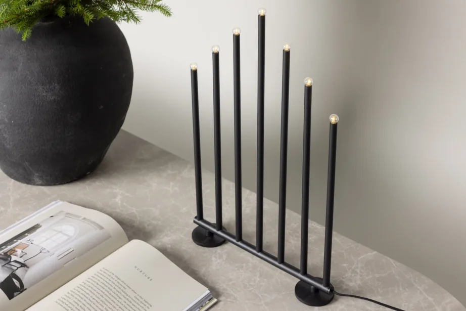 Reguleeritava kirkusega mustast terasest advendiküünlajalg Björnfjället, 50 cm, 20067-100 – 9