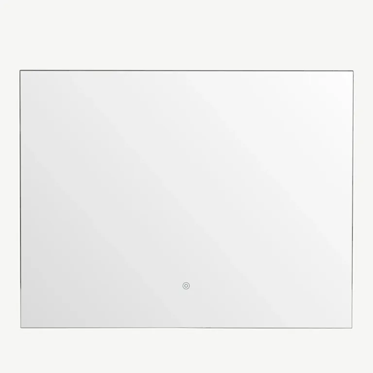 Puutetundliku LED-valgustusega hõbedase viimistlusega Bridgeporti klaaspeegel 90 × 70 cm - 59176-331