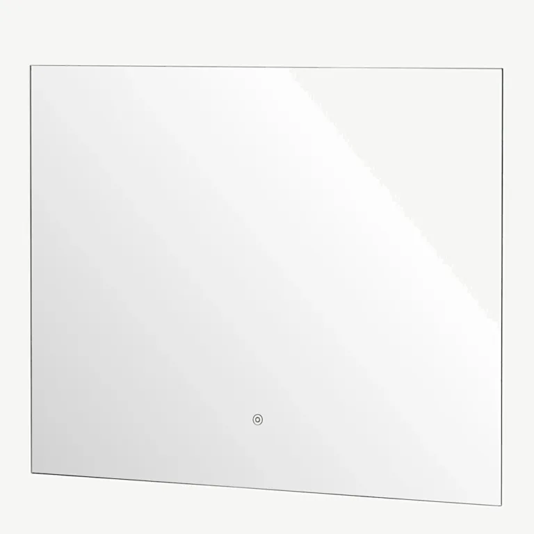 Puutetundliku LED-valgustusega hõbedase viimistlusega Bridgeporti klaaspeegel 90 × 70 cm - 59176-331