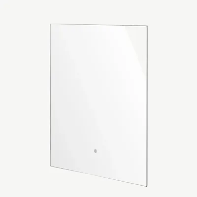 Puutetundliku LED-valgustusega hõbedase viimistlusega Bridgeporti klaaspeegel 90 × 70 cm - 59176-331