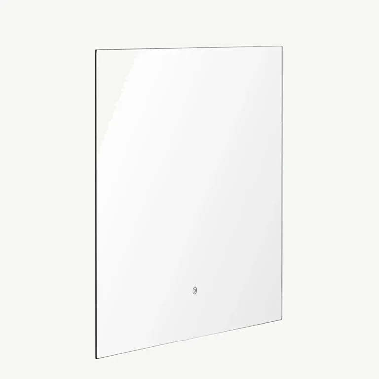 Puutetundliku LED-valgustusega hõbedase viimistlusega Bridgeporti klaaspeegel 90 × 70 cm - 59176-331