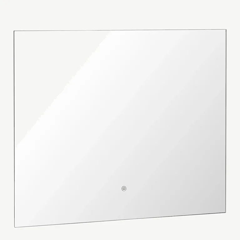 Puutetundliku LED-valgustusega hõbedase viimistlusega Bridgeporti klaaspeegel 90 × 70 cm - 59176-331