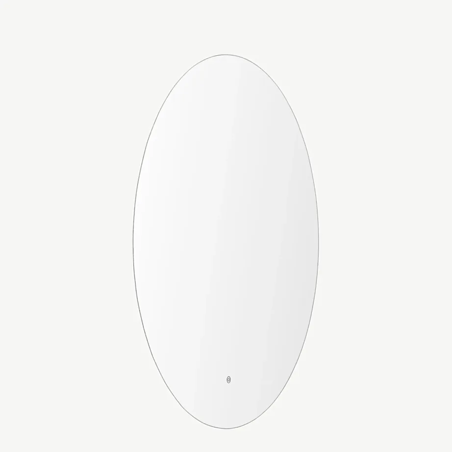 Ümmargune valgustusega seinapeegel Buffalo, hõbedane (ø 100 cm), 59177-331 – 6