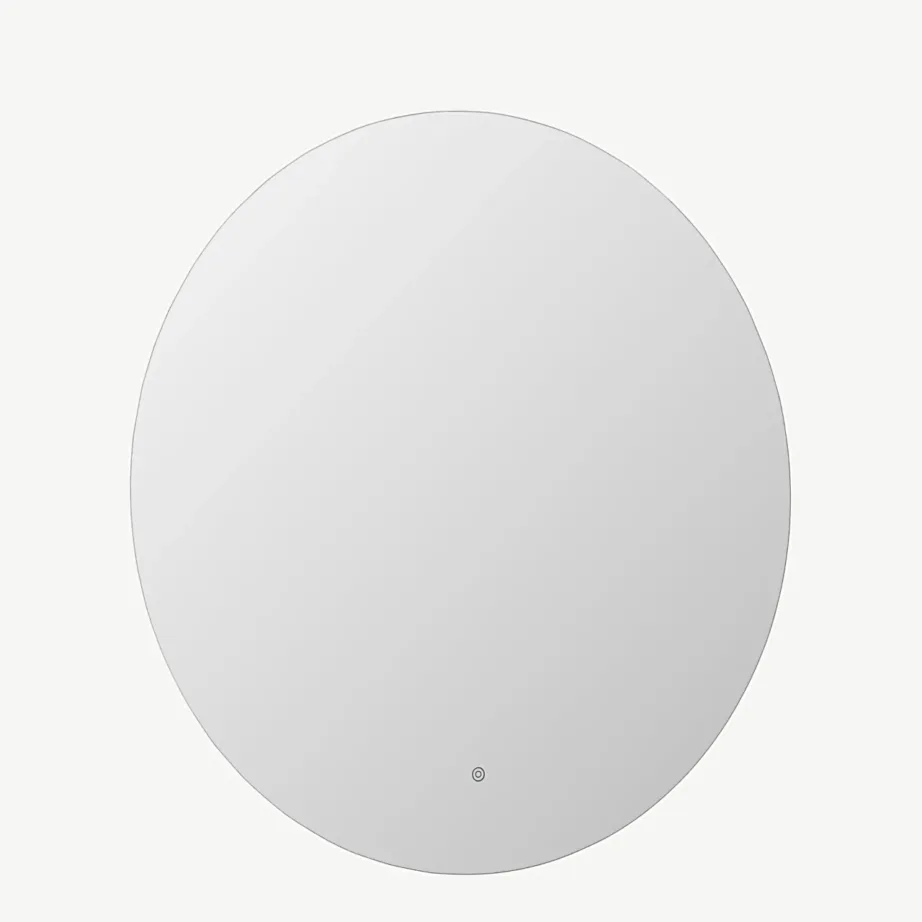 Ümmargune valgustusega seinapeegel Buffalo, hõbedane (ø 100 cm), 59177-331 – 7