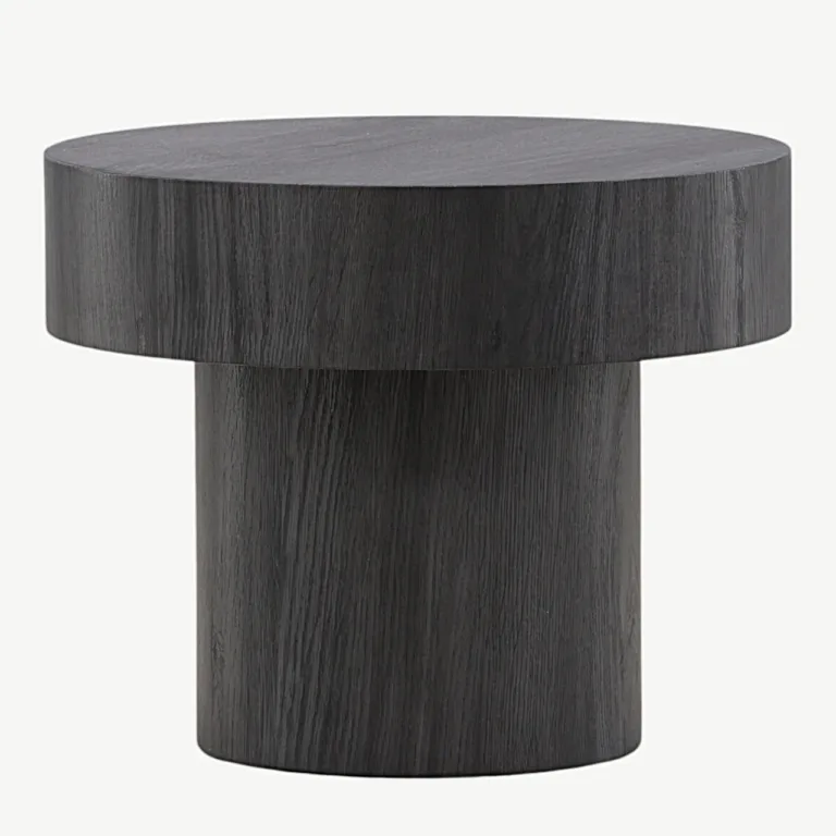 Ümmargune must MDF abilaua Malung, ø 50 cm - 61173-100
