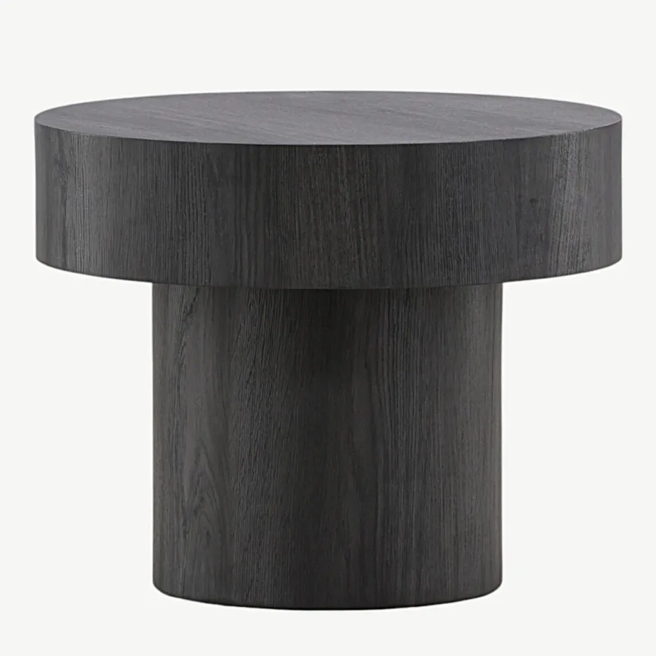 Ümmargune must MDF abilaua Malung, ø 50 cm, 61173-100 – 6