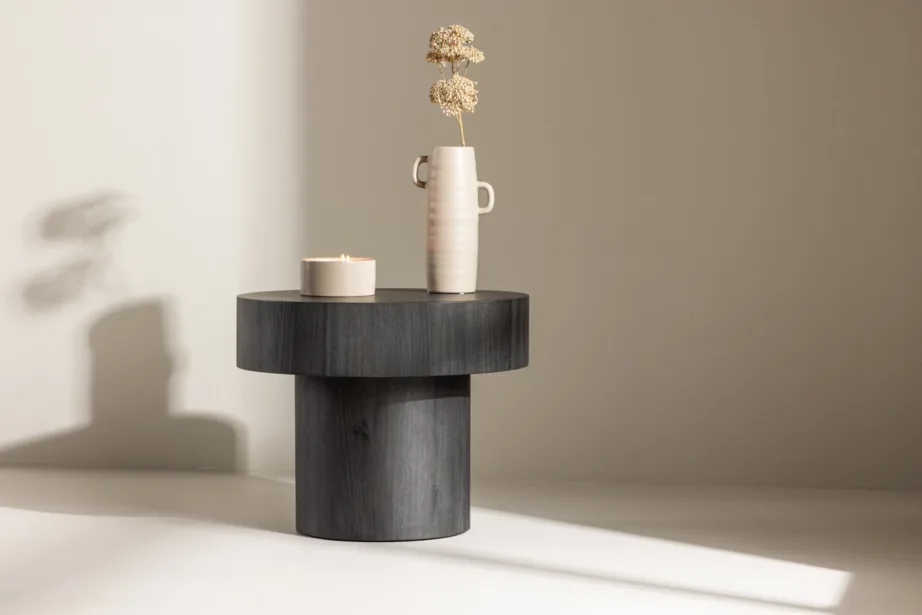 Ümmargune must MDF abilaua Malung, ø 50 cm, 61173-100 – 8