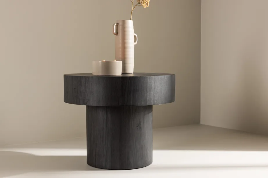 Ümmargune must MDF abilaua Malung, ø 50 cm, 61173-100 – 9