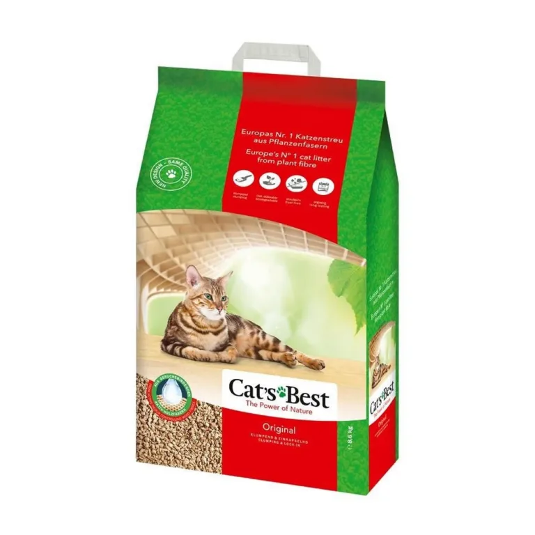 biolagunev puidust kassiliiv 20l Cat's Best EcoPlus kott