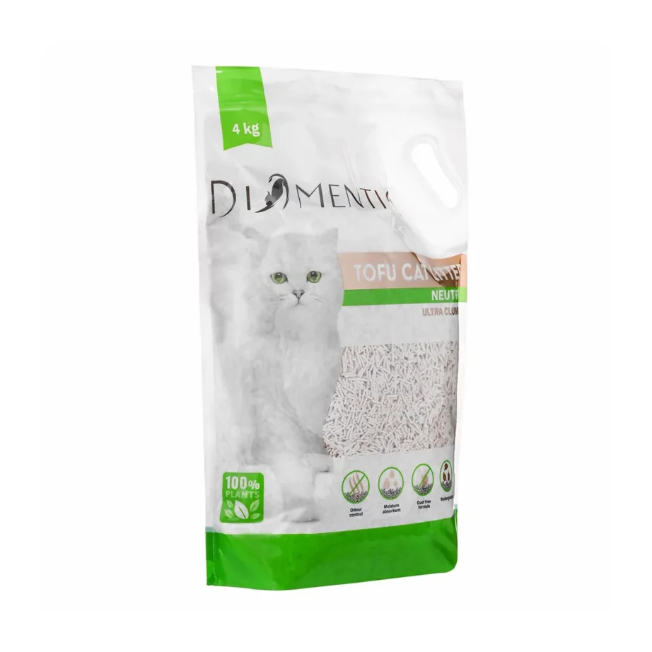 DIAMENTIQ Tofu Neutral Ultra 4 kg taimne tükiline biolagunev tolmuvaba kassiliiv – 4