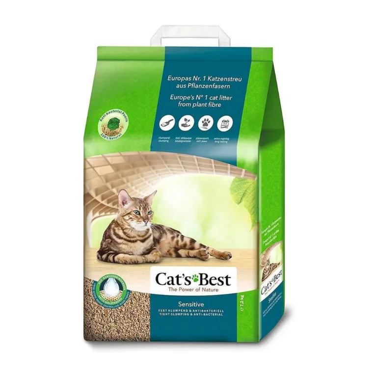 puukrõmpsuv biolagunev kassiliiv Cat's Best Sensitive 20L