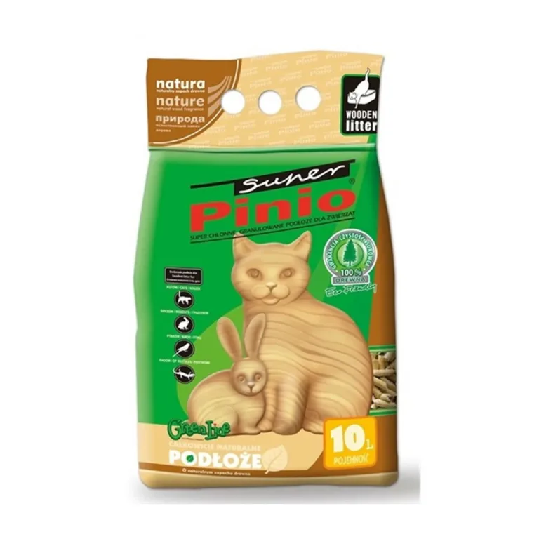 Certech Super Pinio Natural 10L puupõhine tolmuvaba kassiliiv