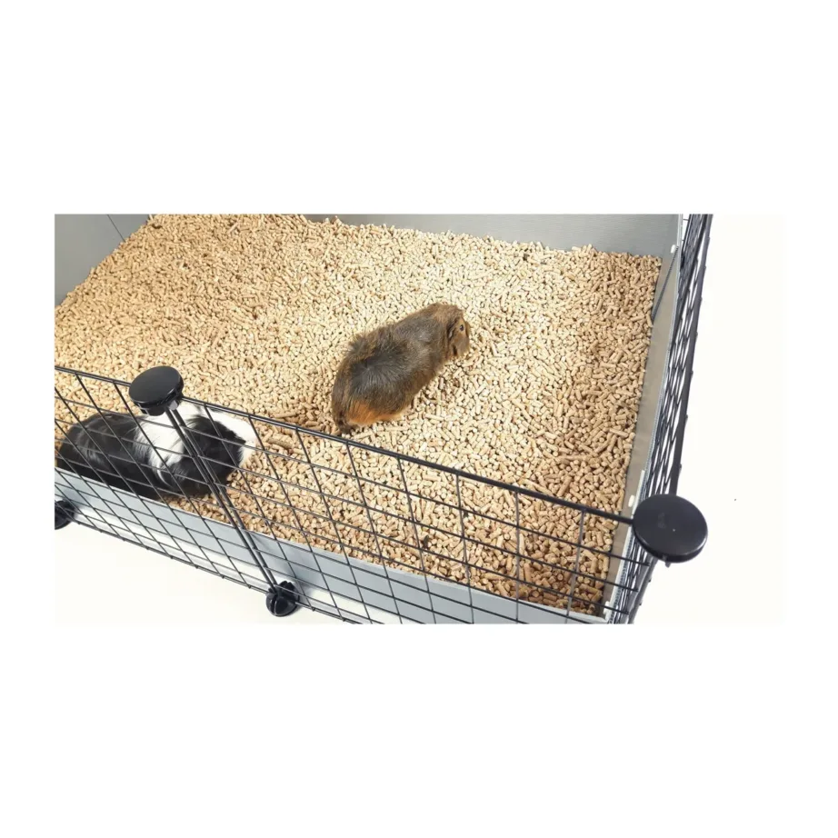 C&C 4×2 145×75 cm must näriliste puur merisigadele, küülikutele ja rottidele – 2