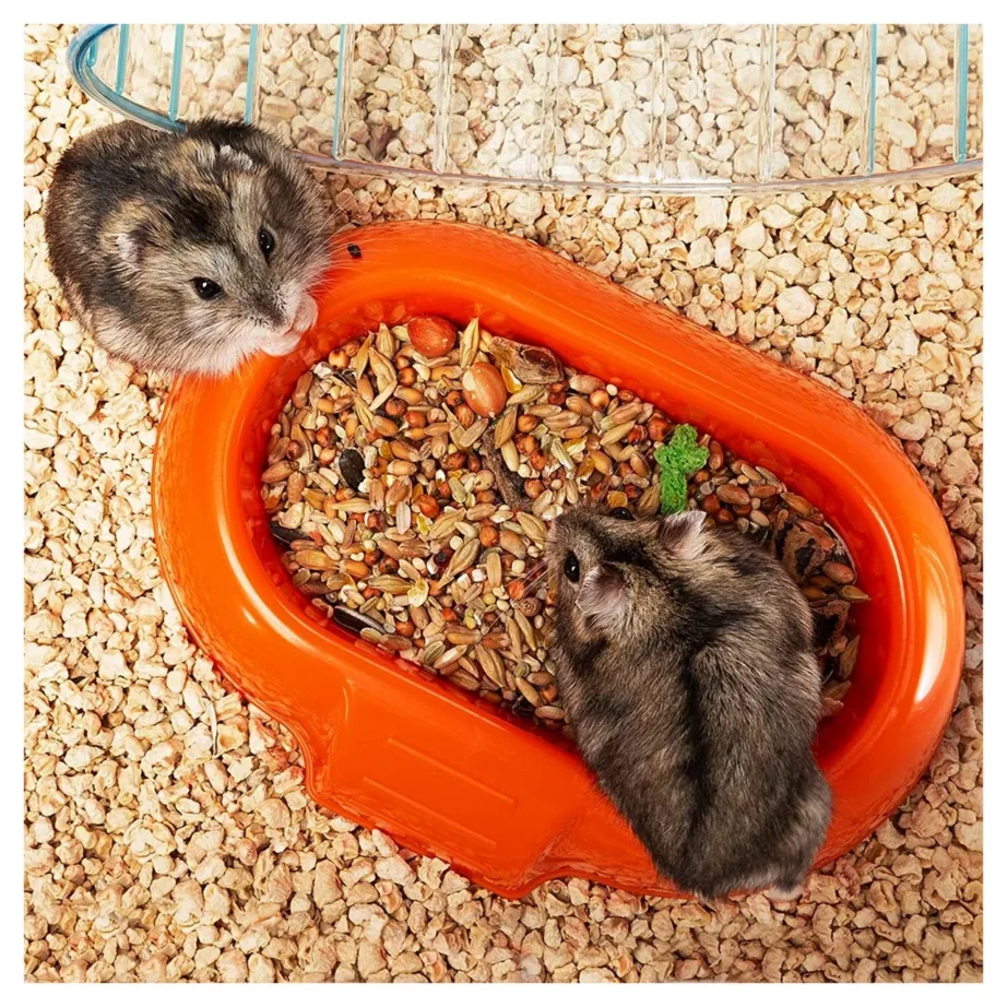 Ferplast Combi 1 40,5×29,5×22,5 cm roheline hamsteripuur jooksuratta, majakese, joogipudeli ja toidukausiga – 11