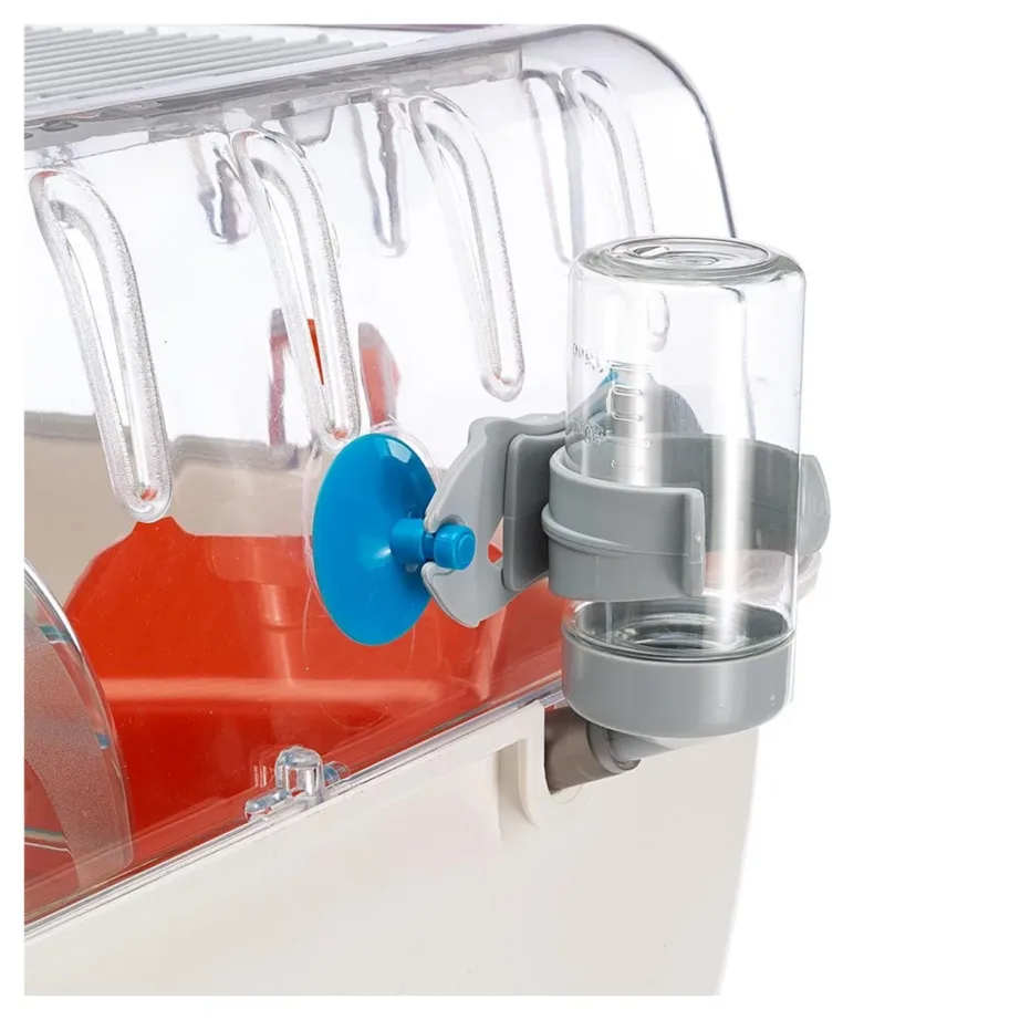 Ferplast Combi 1 40,5×29,5×22,5 cm roheline hamsteripuur jooksuratta, majakese, joogipudeli ja toidukausiga – 3