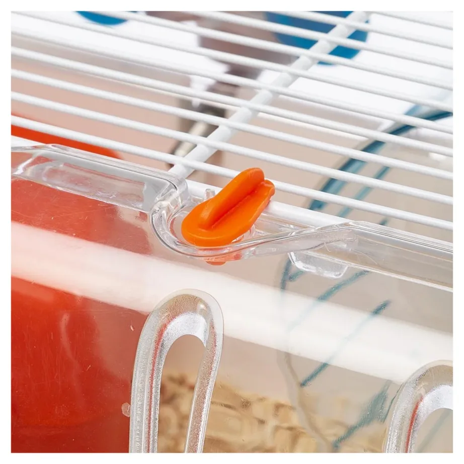 Ferplast Combi 1 40,5×29,5×22,5 cm roheline hamsteripuur jooksuratta, majakese, joogipudeli ja toidukausiga – 8