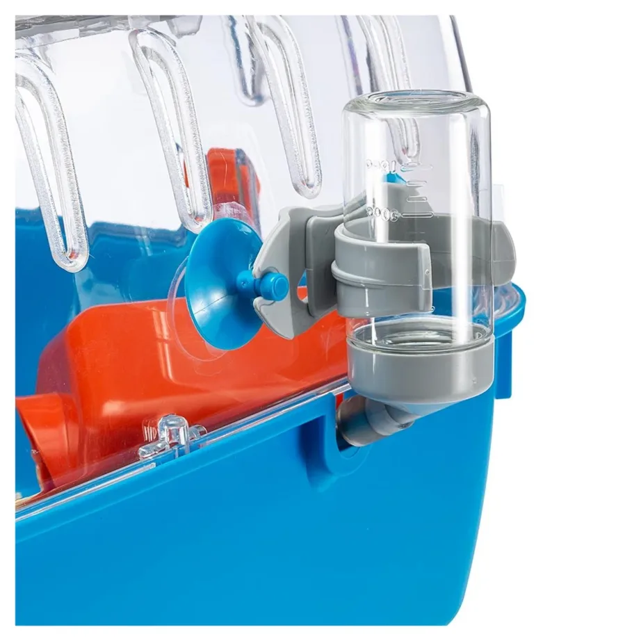 Ferplast Combi 2 79,5×29,5×26,3 cm oranž-sinine tehnopolümeerist hamstripuur tarvikutega – 4