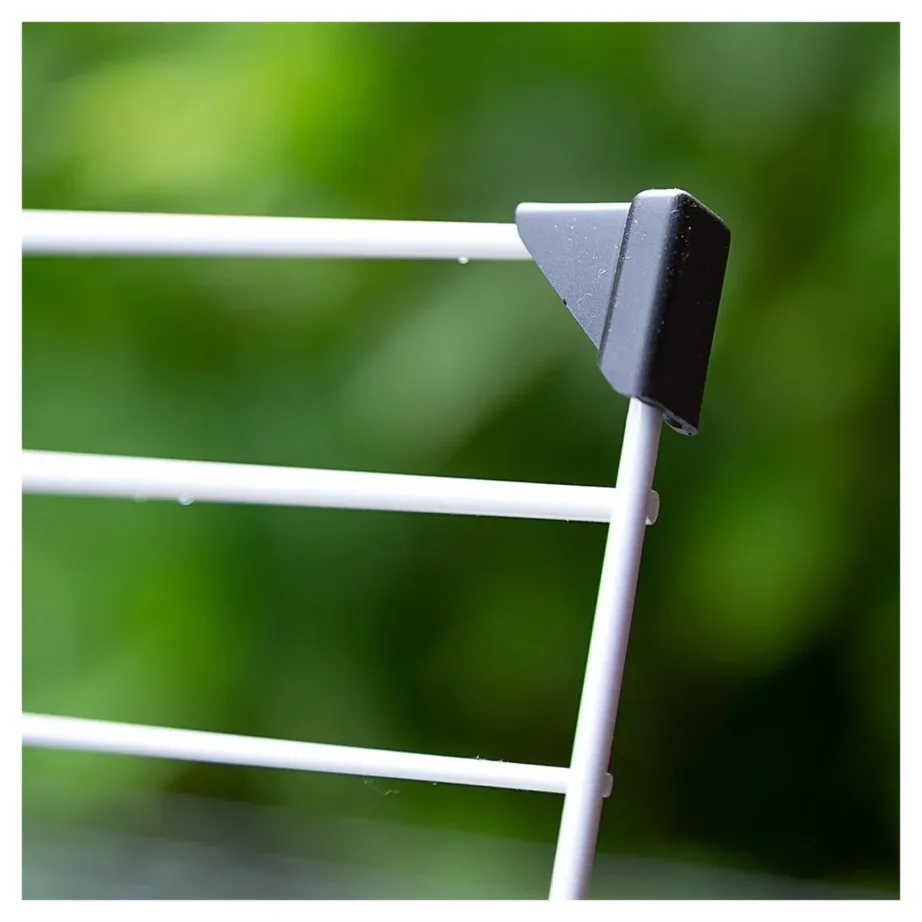 Ferplast Rabbit 120 118x59x50 cm metallist ja plastikust puur küülikule ja meriseale joogipudeli ning toidukausiga, valge/karmiinpunane – 4