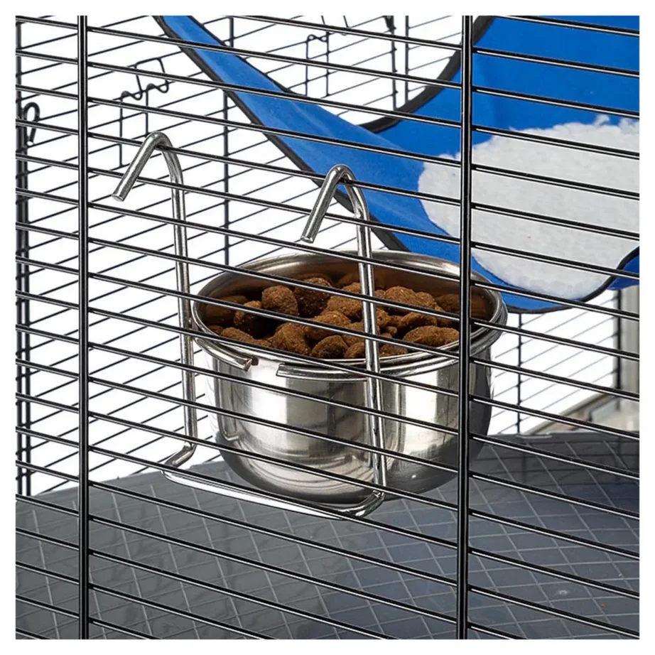 Ferplast Furet Plus 78x48x70 cm metall-plastik puur tuhkrule ja närilisele, hall – 7