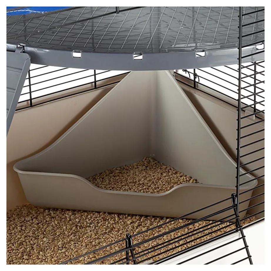 Ferplast Furet Plus 78x48x70 cm metall-plastik puur tuhkrule ja närilisele, hall – 8