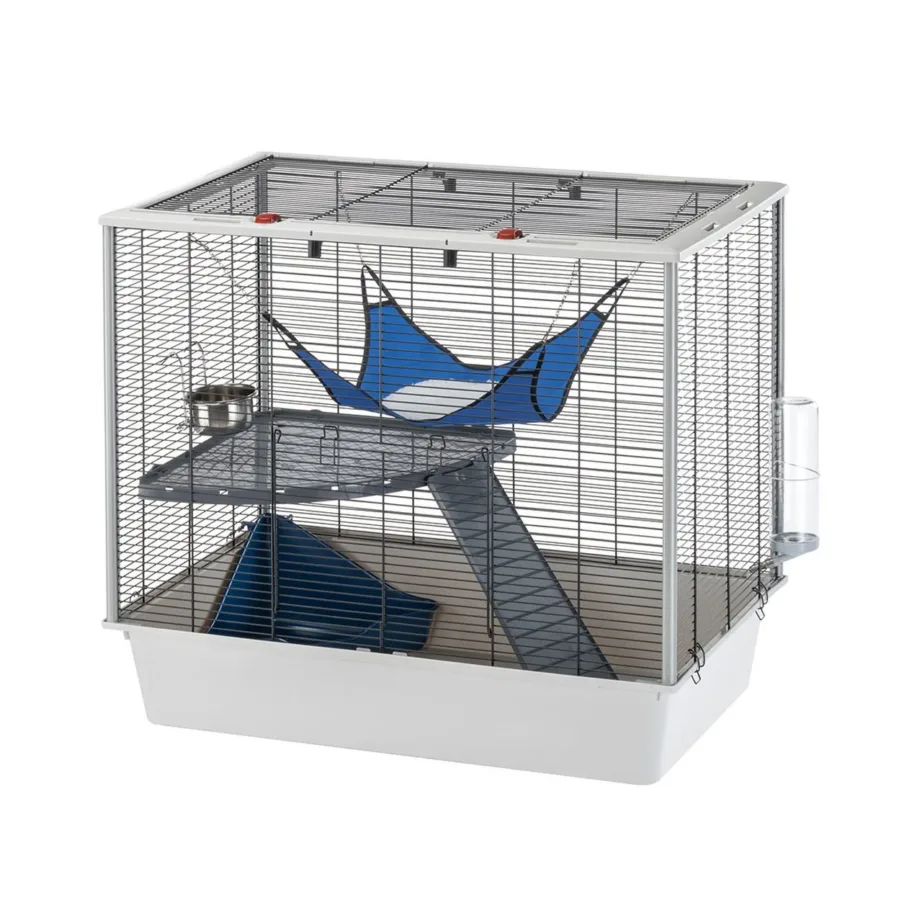 Ferplast Furet Plus 78x48x70 cm metall-plastik puur tuhkrule ja närilisele, hall