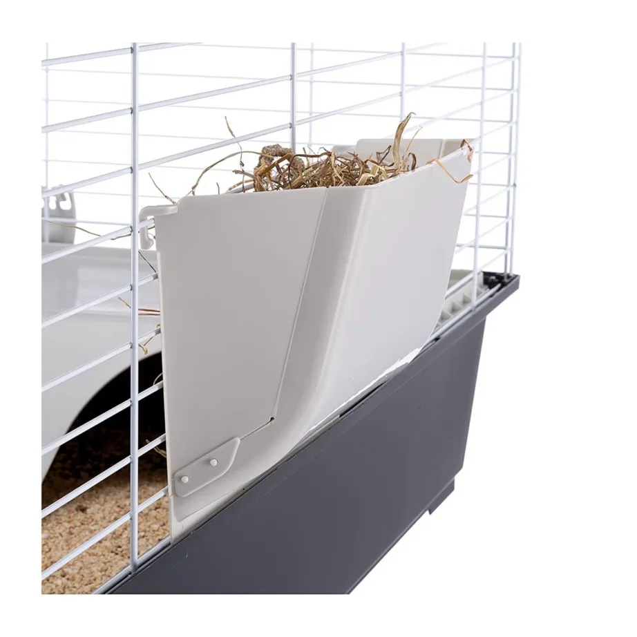 Ferplast Casita 100 96x56x57 cm must puur küülikutele ja merisigadele, joogipudeli ja kausiga – 2