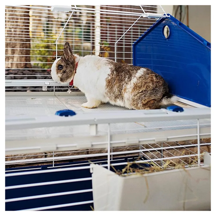 Ferplast Barn 120 119x58x77 cm hall metallist/plastikust puur joogipudeli, toidukausi ja põrandaga küülikutele ja merisigadele – 8