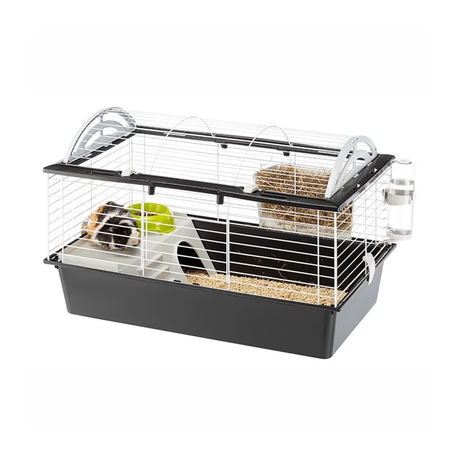 Ferplast Casita 80 78x48x50 cm hall metall-plastik puur meriseale ja küülikule, joogipudeli ja toidukausiga – 10