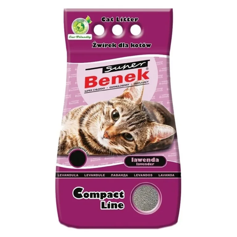 lavendlilõhnaline paakuv kassiliiv Super Benek pakend