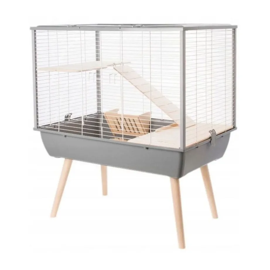 hall näriliste puur metallist ZOLUX Neo Muki H58 kahe tasandiga