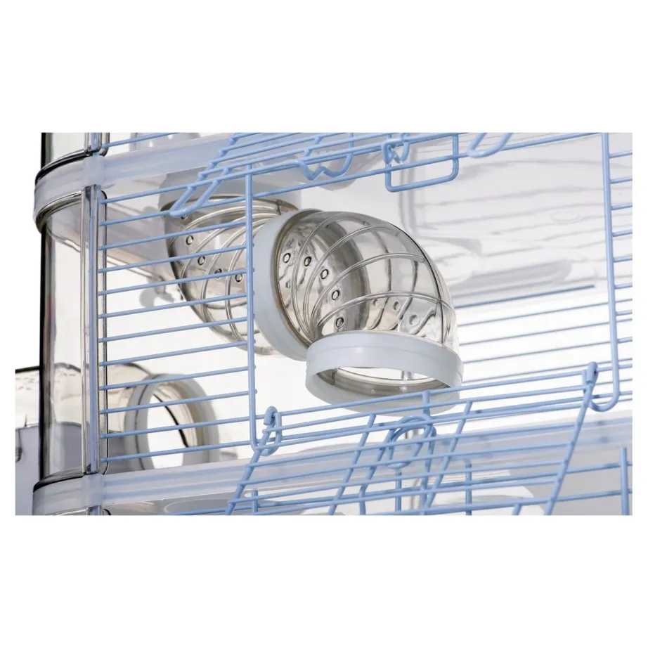 Zolux Rody3 Trio White 41x27x53 cm plastist ja metallist puur hamstritele, hiirtele ja rottidele – 11