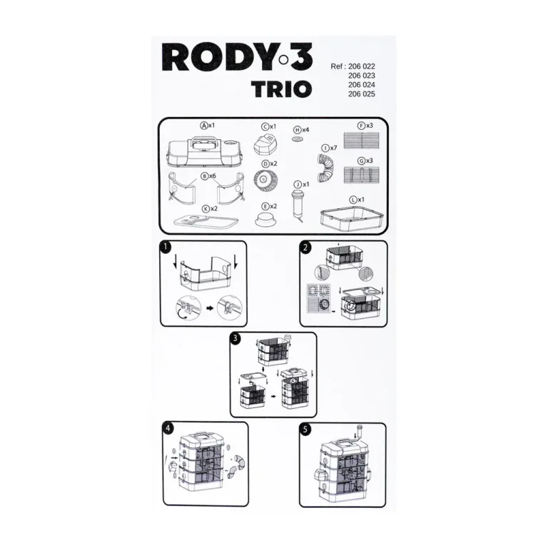 Zolux Rody3 Trio White koostejuhend