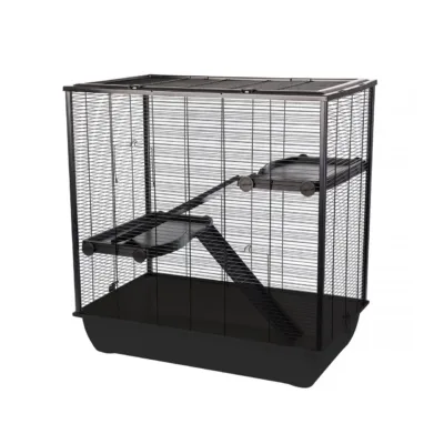 must kahe tasandiga hamsteripuur INTER-ZOO Frodo metallist