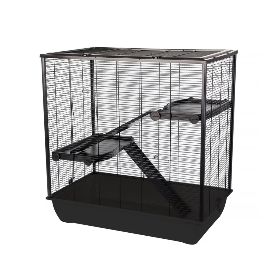 must kahe tasandiga hamsteripuur INTER-ZOO Frodo metallist