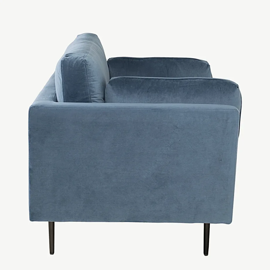 Sinine sametist tugitool Boom, kuldsete terasjalgadega, GR19270 – 4