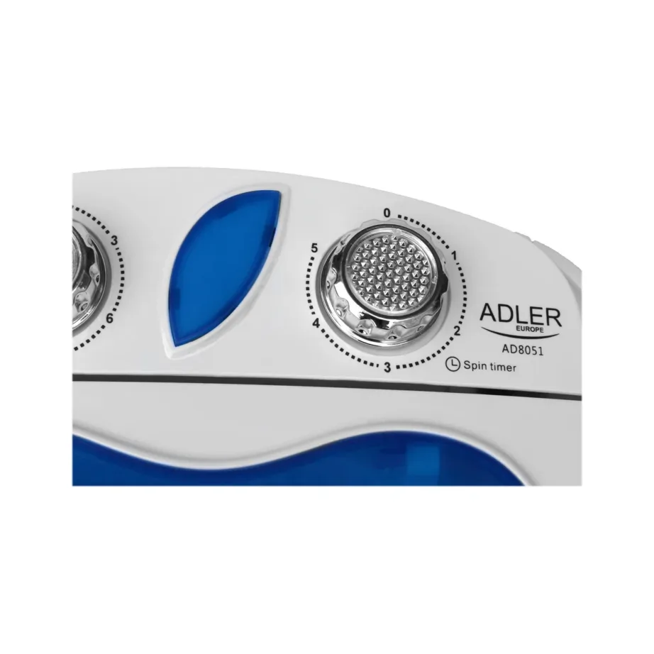 Adler AD 8051 pealtlaetav poolautomaatne pesumasin 3 kg valge/sinine 38 cm – 3