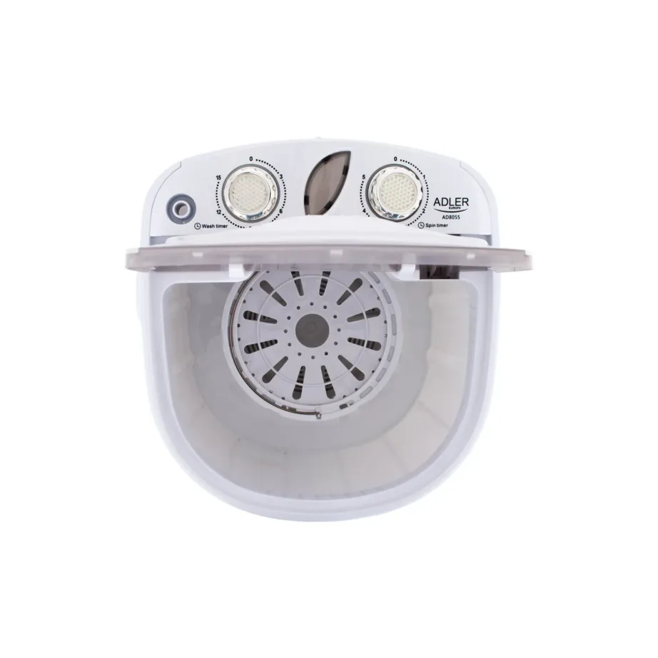 Adler AD 8055 mini pealtlaetav poolautomaatne pesumasin 3 kg valge – 2