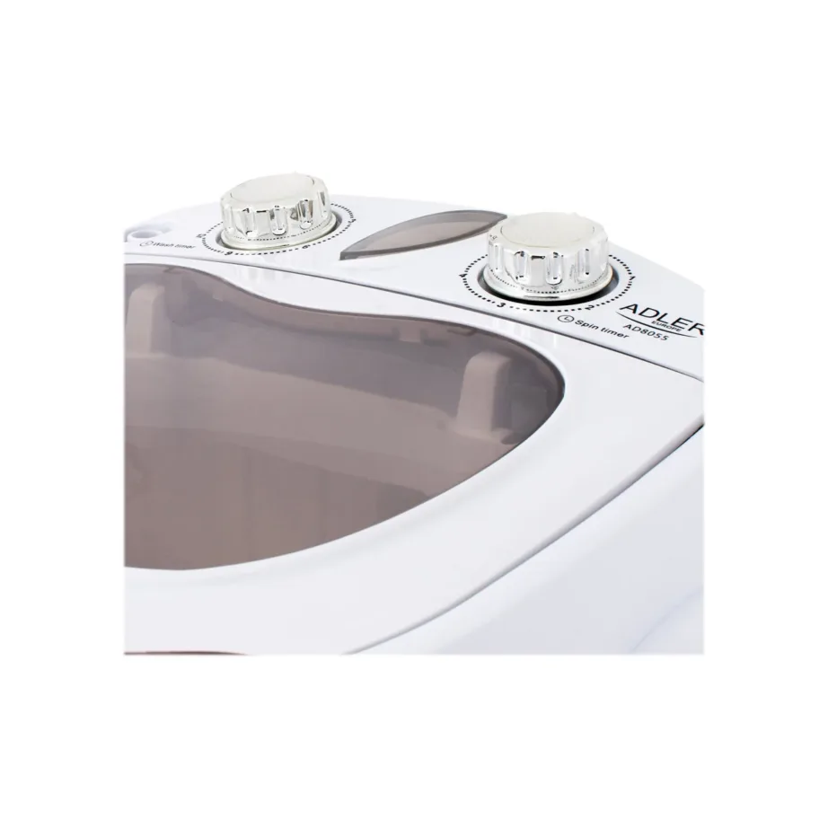 Adler AD 8055 mini pealtlaetav poolautomaatne pesumasin 3 kg valge – 5