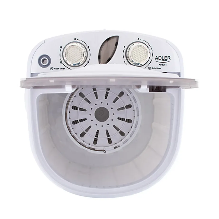 Adler AD 8055 mini pealtlaetav poolautomaatne pesumasin 3 kg valge – 9