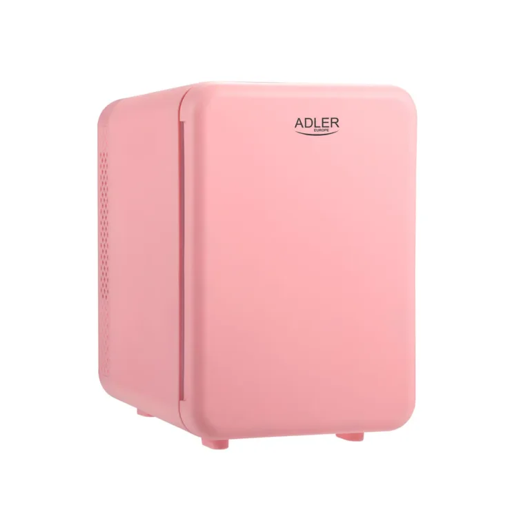 Adler AD 8084 roosa mini külmik kütteseadmega eestvaates