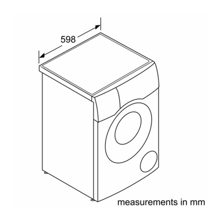 Bosch WNC254ARSN 10,5 kg/6 kg hall pesumasin-kuivati, eestlaetav, 60 cm – 5