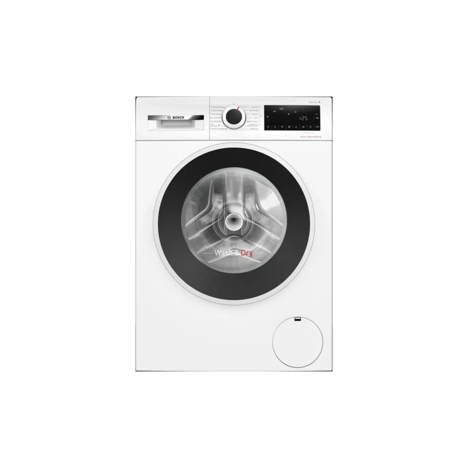 Bosch WNG2540LSN 10,5 kg esilaetav pesumasin kuivatiga LCD-ekraaniga, valge – 7