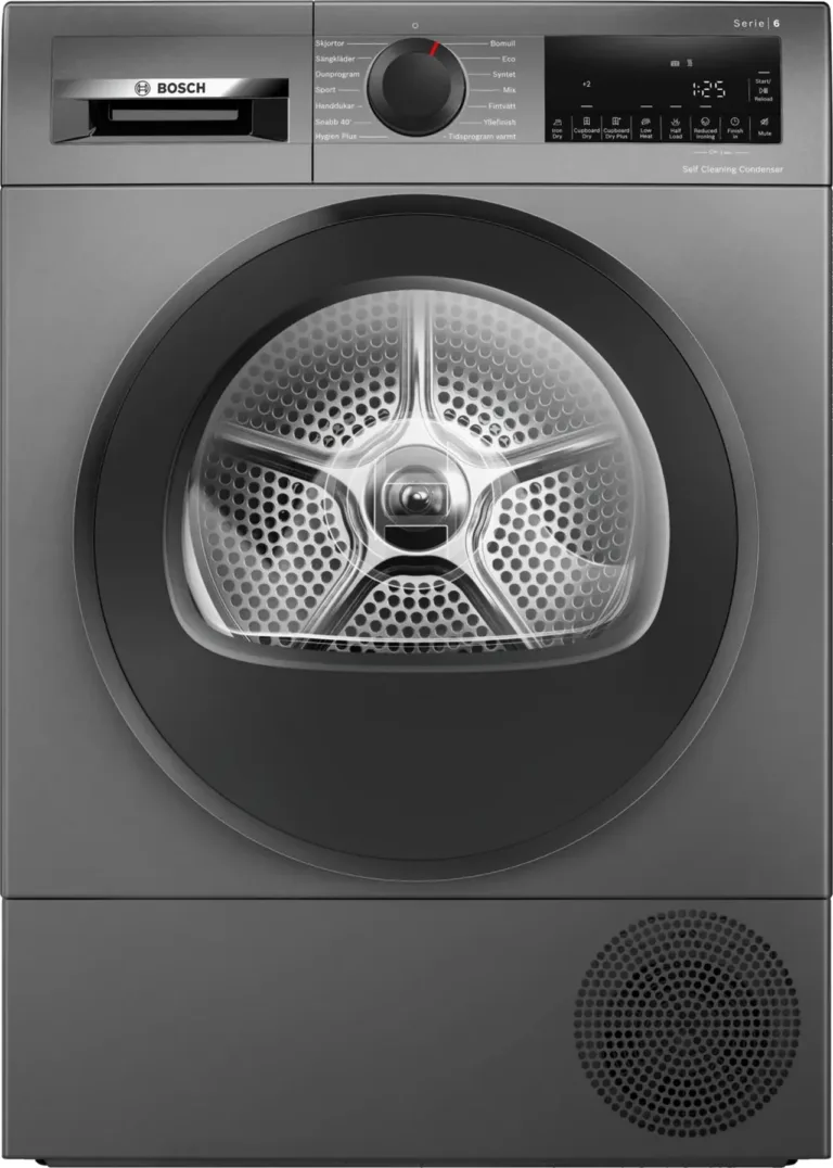 Bosch soojuspumbaga kuivati 9 kg esivaade hall