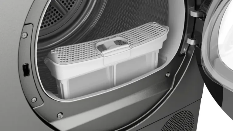 Bosch kuivati trumliava ja filtripesa detail