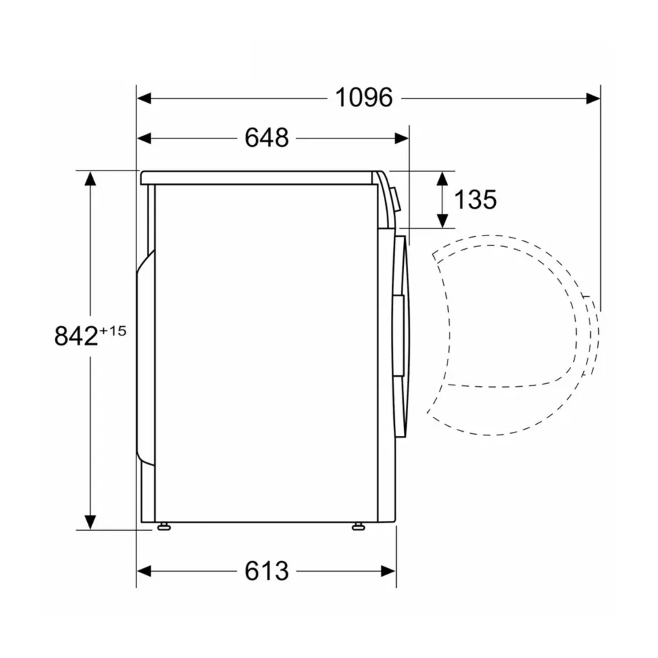Bosch WQG245DXSN 9 kg hall soojuspumbaga kondenseeriv kuivati LCD-ekraaniga 60 cm – 6