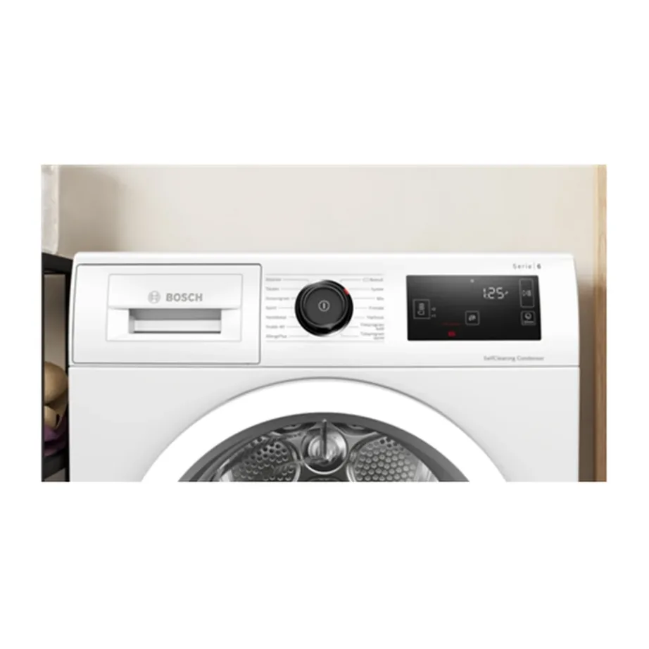 Bosch WTU876IHSN 9 kg valge A++ soojuspumbaga kuivati LED-ekraaniga 60 cm - 5