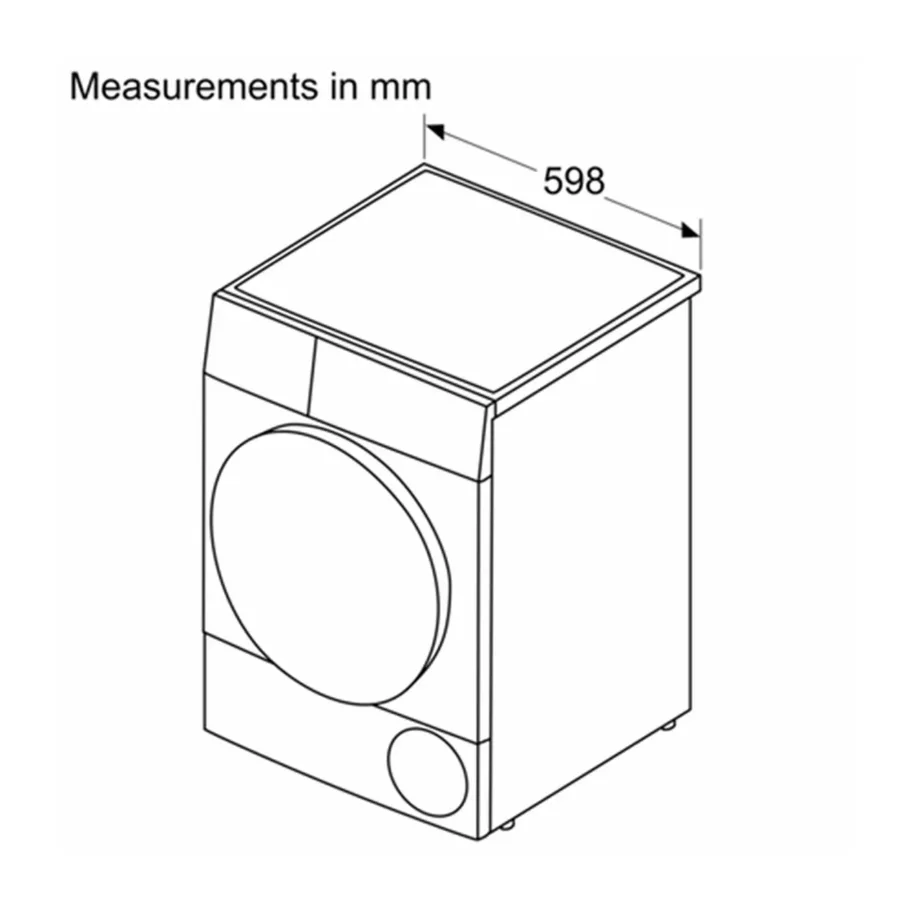 Bosch WTU876IHSN 9 kg valge A++ soojuspumbaga kuivati LED-ekraaniga 60 cm - 8