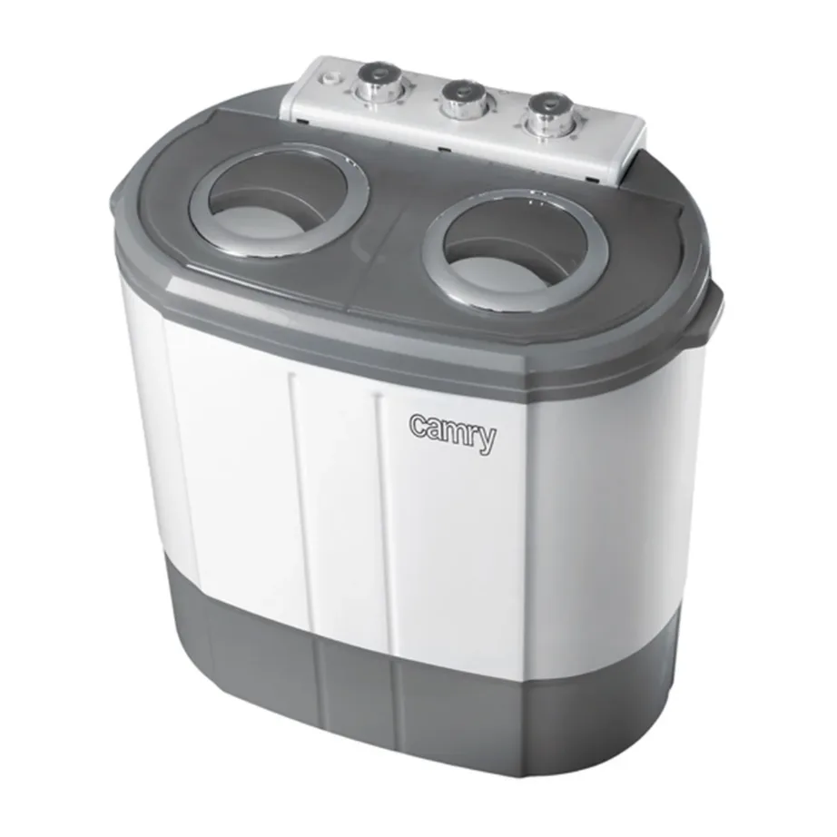 Camry CR 8052 60 cm valge-hall pealtlaetav poolautomaatne pesumasin 3 kg